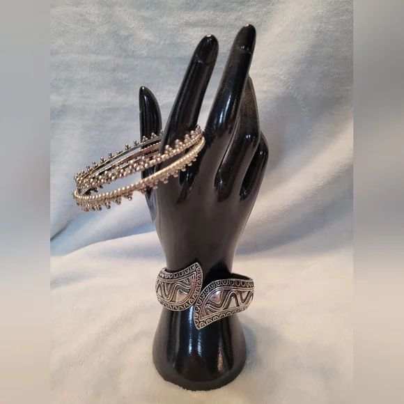 Silvertone Bracelets - Picture 1 of 7